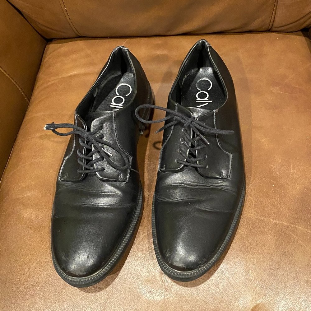Calvin Klein Black Dress Shoes Size 12